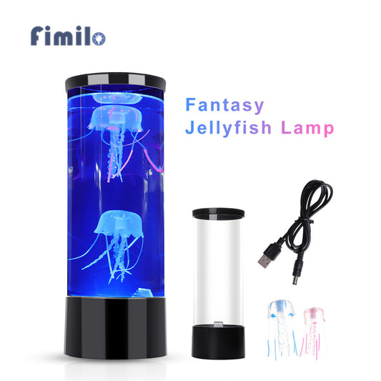 Fantasy LED Jellyfish Lamp – Color Changing Aquarium Night Light