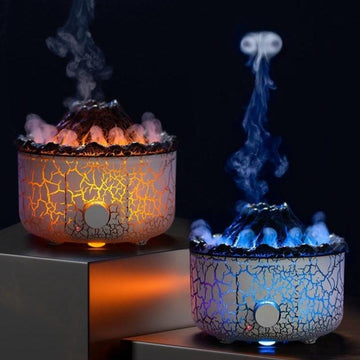 Creative Volcano Aromatherapy Humidifier – Jellyfish Air Flame Diffuser