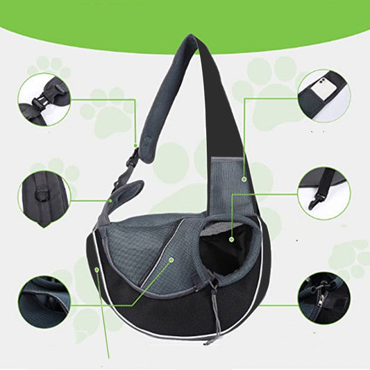 Portable Outdoor Crossbody Pet Bag for Dogs & Cats β Womenβs Carrying Bag