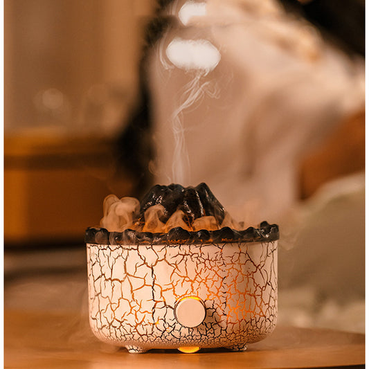 Creative Volcano Aromatherapy Humidifier – Jellyfish Air Flame Diffuser