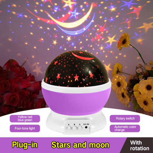 LED USB Starry Sky Projector Light – Rotating Night Lamp for Kids & Home