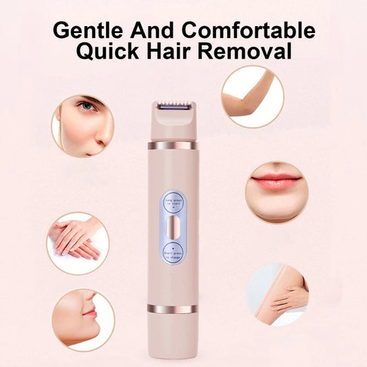 Dual-Head Electric Shaver – Painless Women’s Epilator & Hair Trimmer