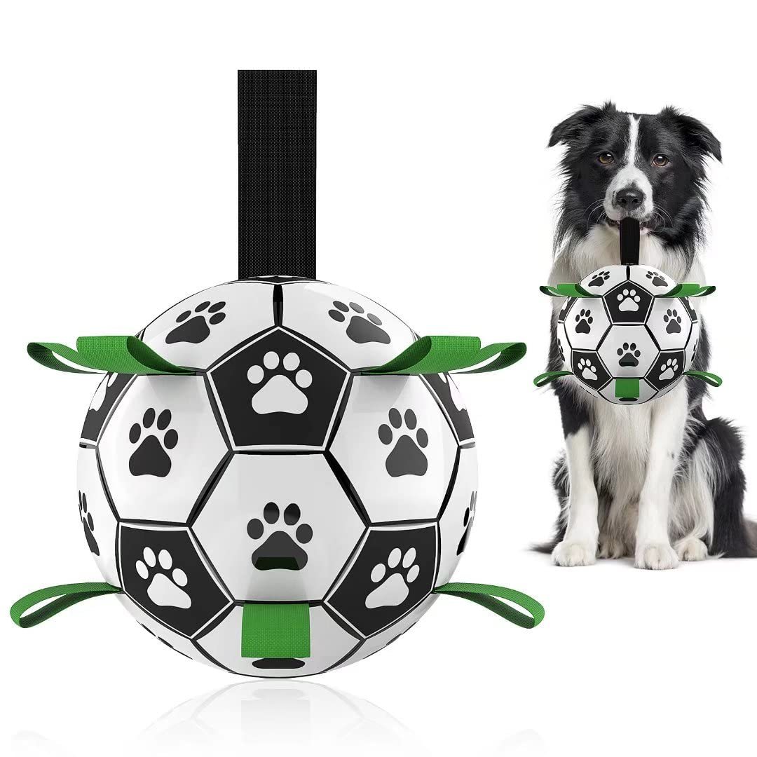 Interactive Dog Football Toy – Inflatable Soccer Ball for Large Dogs