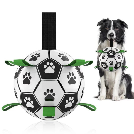 Interactive Dog Football Toy – Inflatable Soccer Ball for Large Dogs