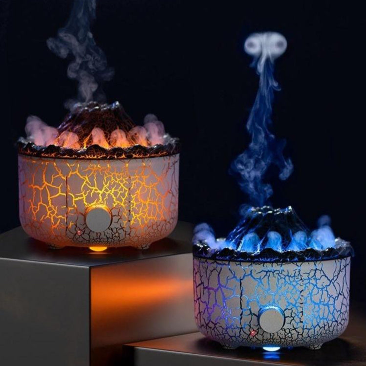 Creative Volcano Aromatherapy Humidifier – Jellyfish Air Flame Diffuser