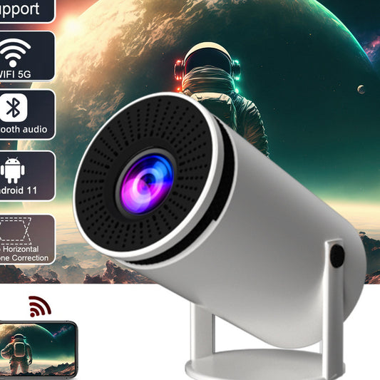 HY300 Smart Barrel Projector with AnzhuoHD Projection Screen