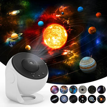 Galaxy Night Light Projector – 360° Rotating Starry Sky Lamp for Kids