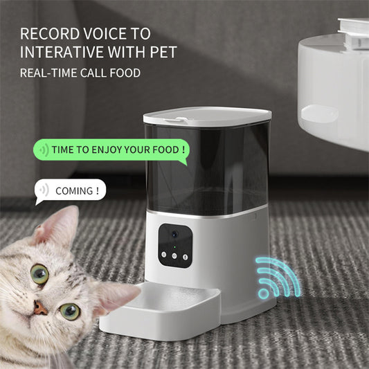 Smart Automatic Pet Feeder – Large Capacity, Voice & App Control with WiFi