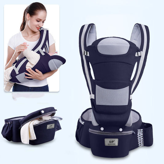 3-in-1 Ergonomic Baby Carrier – Hipseat, Kangaroo Wrap & Front Facing