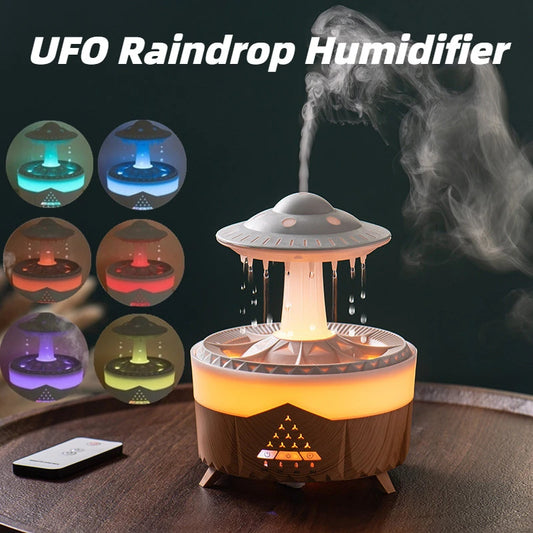 New UFO Raindrop USB Humidifier – Aromatherapy Essential Oil Diffuser