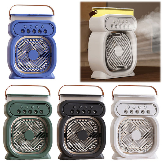 3-in-1 Portable Air Conditioner – Evaporative Cooler & Humidifier with LED Light