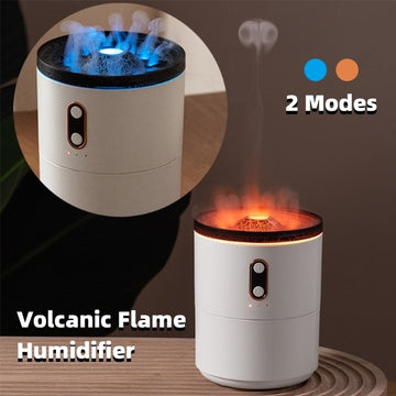 Volcanic Flame Aroma Diffuser – USB Portable Jellyfish Humidifier with Night Light