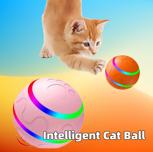 Intelligent Cat Ball Toy – USB Self-Rotating Automatic Pet Play Ball